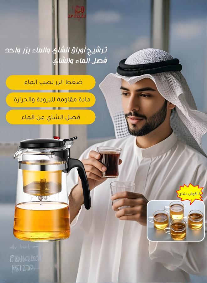 Luxury Glass Tea Set with Water Pitcher - Image 1