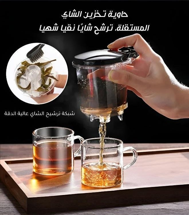 Luxury Glass Tea Set with Water Pitcher - Image 4