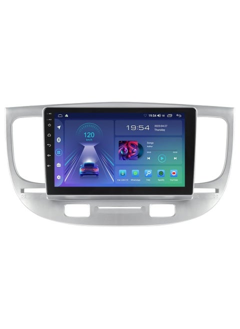 Android Car Stereo for Kia Rio 2 2005 2006 2007 2008 2009 2010 2011 4GB RAM 64GB ROM 9 Inch Support Apple Carplay, MirrorLink WiFi BT, IPS Touch Screen with AHD Camera Included