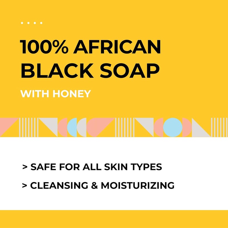 AKWAABA African Black Soap 4oz Honey - Image 2