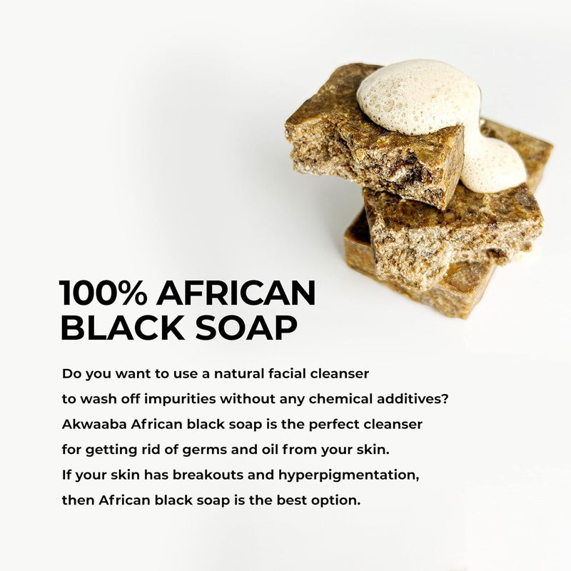 AKWAABA African Black Soap 4oz Honey - Image 3