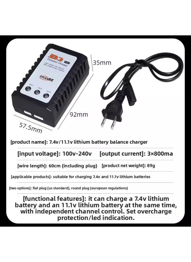 Generic Meijiaxin Angry Snail Thurford 2s 3000 MA Battery 3S 2000 MA Upgrade Battery 14210-Color:B3 Charger (2S 3S Can Be Charged)  - Image 5