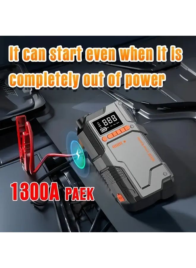 تمت ترقية مشغل سيارة 10 في 1 مع ضاغط هواء بقوة 150 رطل لكل بوصة مربعة وشحن USB C سريع - Image 4