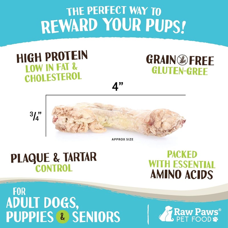 Raw Paws Freeze-Dried Chicken Necks for Dogs & Cats, 4-oz - Made in USA, Human Grade - Raw Freeze Dried Dog Treats - Raw Chicken Necks for Cats - Antibiotic-Free Real Chicken Cat Treat - Image 4
