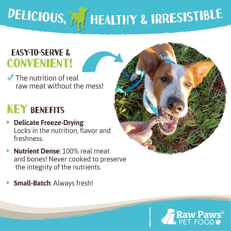 Raw Paws Freeze-Dried Chicken Necks for Dogs & Cats, 4-oz - Made in USA, Human Grade - Raw Freeze Dried Dog Treats - Raw Chicken Necks for Cats - Antibiotic-Free Real Chicken Cat Treat - Image 5