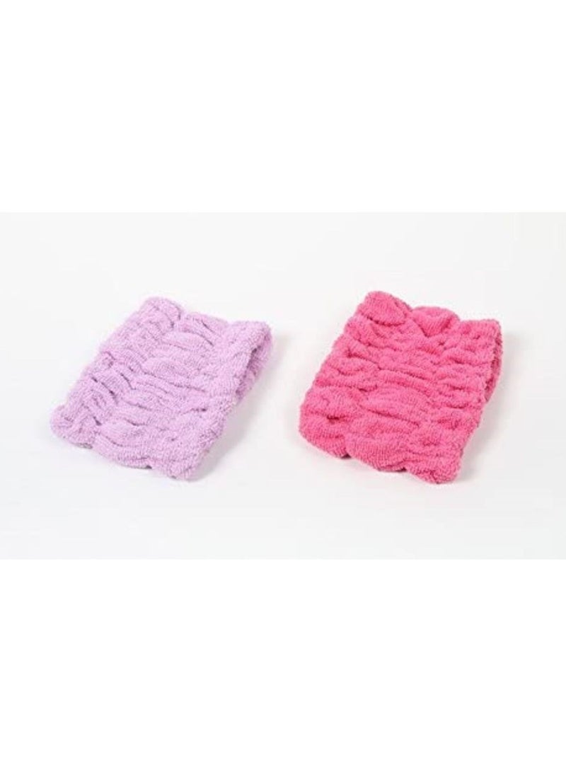 Daiso Elastic Turban Headband Pink - Image 2