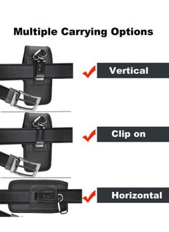 Generic Durable Waterproof Nylon Phone Bag Holder Belt Case with Loop Clip Pouch Waist Bag for iPhone Protection  - Image 2