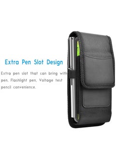 Generic Durable Waterproof Nylon Phone Bag Holder Belt Case with Loop Clip Pouch Waist Bag for iPhone Protection  - Image 3