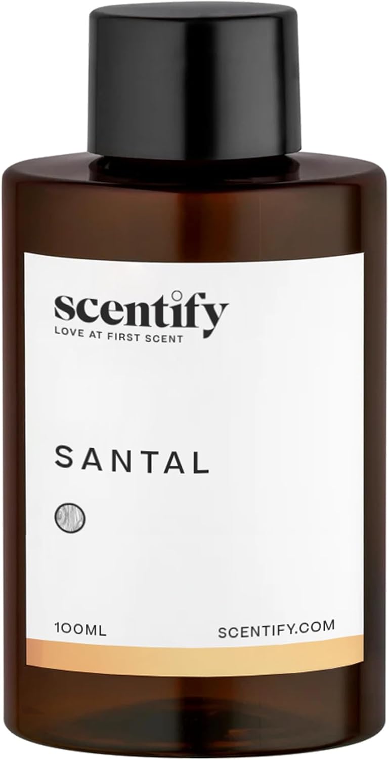 Scentify سنتيفي سانتال عطر زيت عطري لإعادة تعبئة البخاخات الزيتية - نغمات السوسن والعنبر والصندل وخشب الأرز - عطر بخاخ عطري فاخر ومريح 100 مل، 3.38 أونصة - Image 2