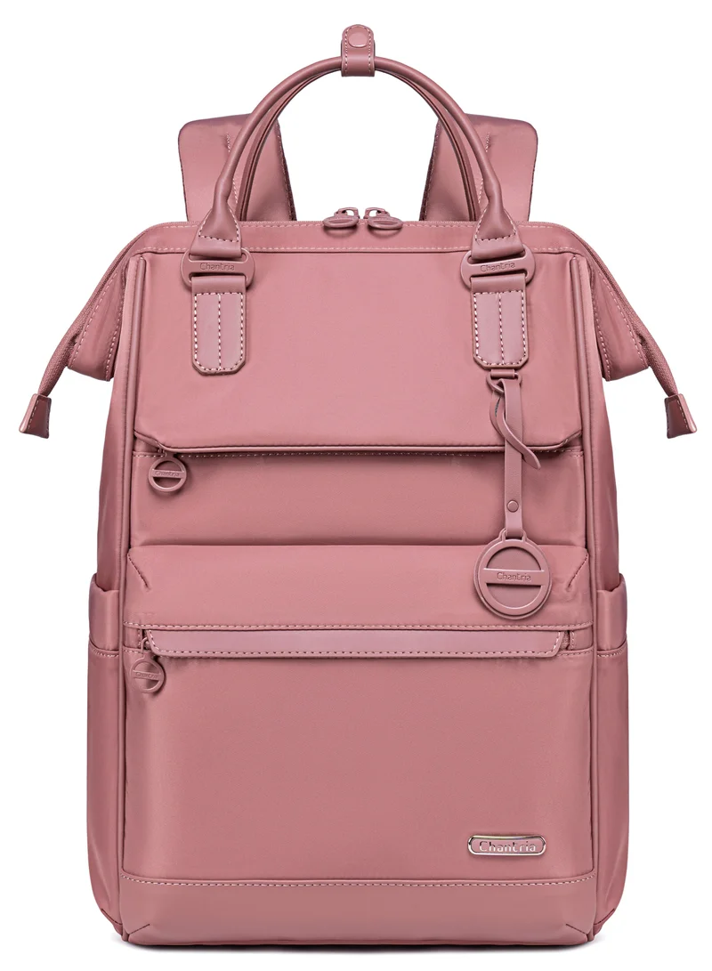 Chantria Pink Premium Shoulder Laptop Daypack for Women Water Resistant Durable Multifunctional Anti Theft Backpack for Casual Office School College CB00788 - Pink  | Best Price UAE