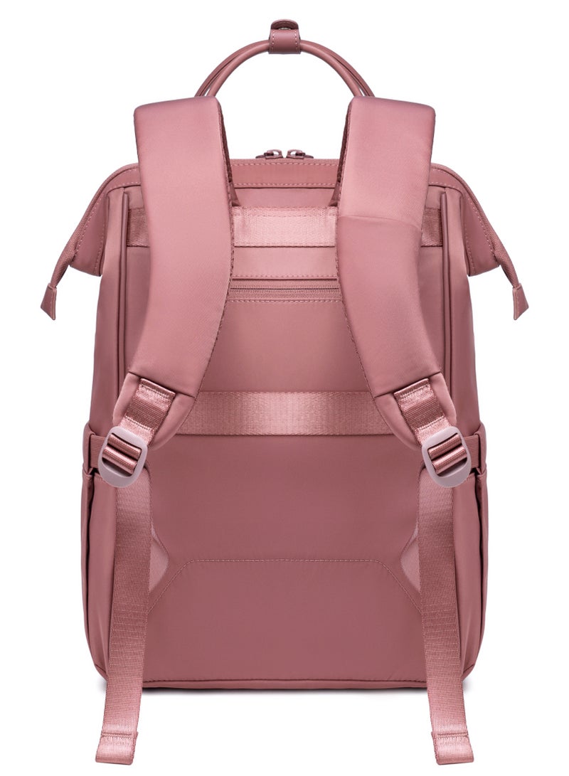 Chantria Premium Shoulder Laptop Daypack for Women Water Resistant Durable Multifunctional Anti Theft Backpack for Casual Office School College CB00788 - Pink - Image 5