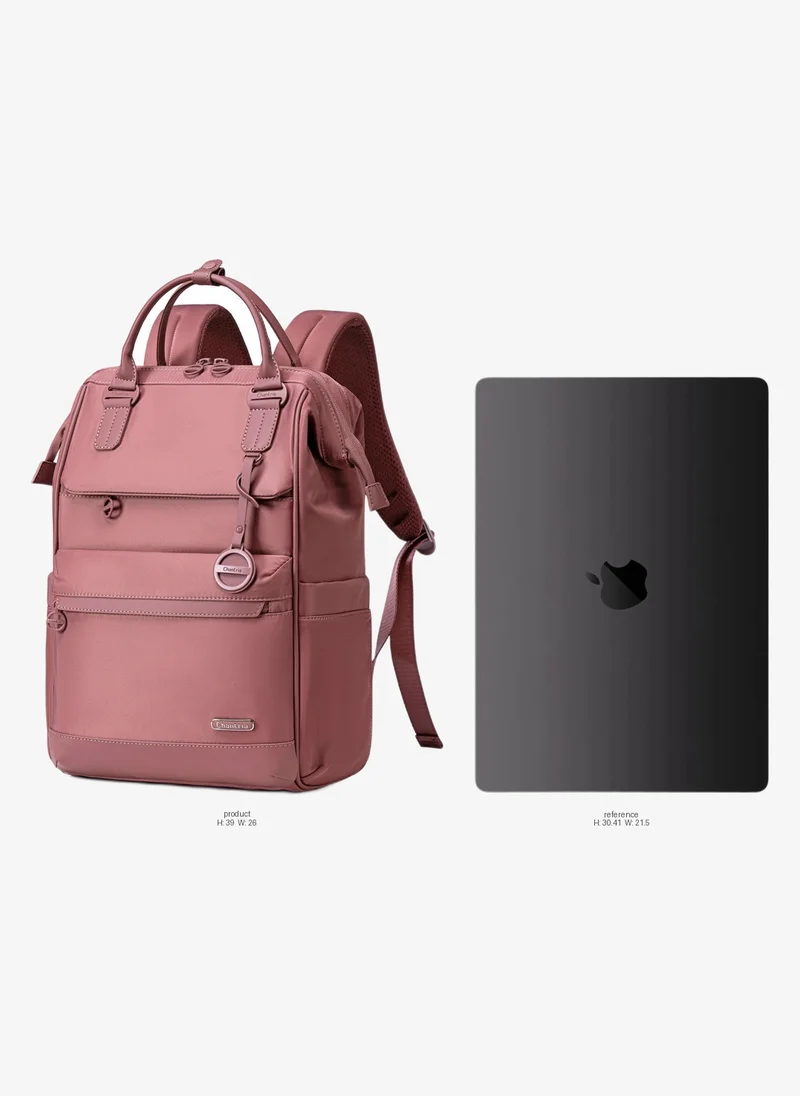 Chantria Premium Shoulder Laptop Daypack for Women Water Resistant Durable Multifunctional Anti Theft Backpack for Casual Office School College CB00788 - Pink