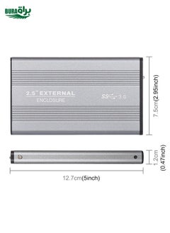 BURAQ Richwell SATA R2-SATA-500GB 500GB 2.5 inch USB3.0 Super Speed Interface Mobile Hard Disk Drive(Grey)  - Image 4