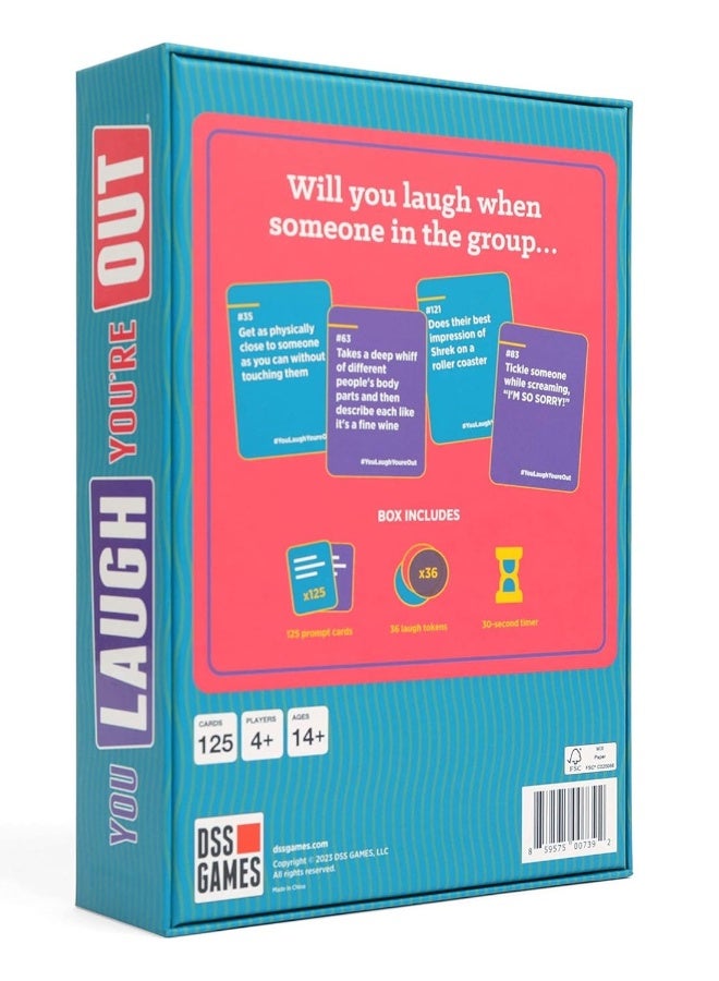 DSS Games You laugh and you're out of the game - The official family game where if you laugh, you lose. Great for large groups and children - Image 4