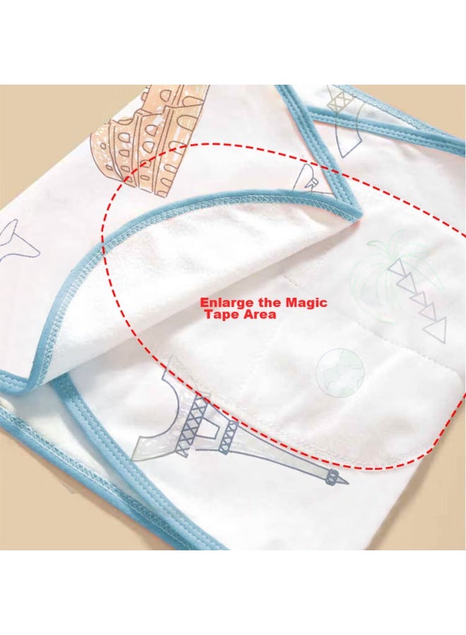 Bledilait Newborn Pure Cotton Baby Swaddle Blanket, Class A, All-season, 2 Pieces, 35×80cm - Image 2