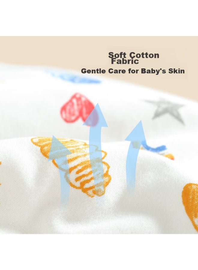Bledilait Newborn Pure Cotton Baby Swaddle Blanket, Class A, All-season, 2 Pieces, 35×80cm - Image 3