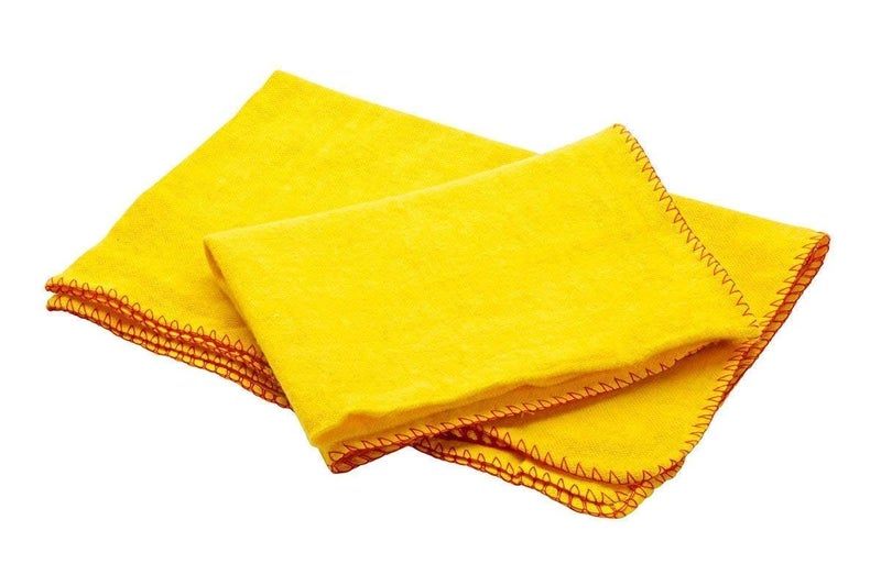 BEE HOME Super Soft Flannel Duster Use Home Kitchen Car Table Glass Car Mirrors This Big Large Cloth Mop Pocha 16x26inch Pack of 3 Yellow - Image 3