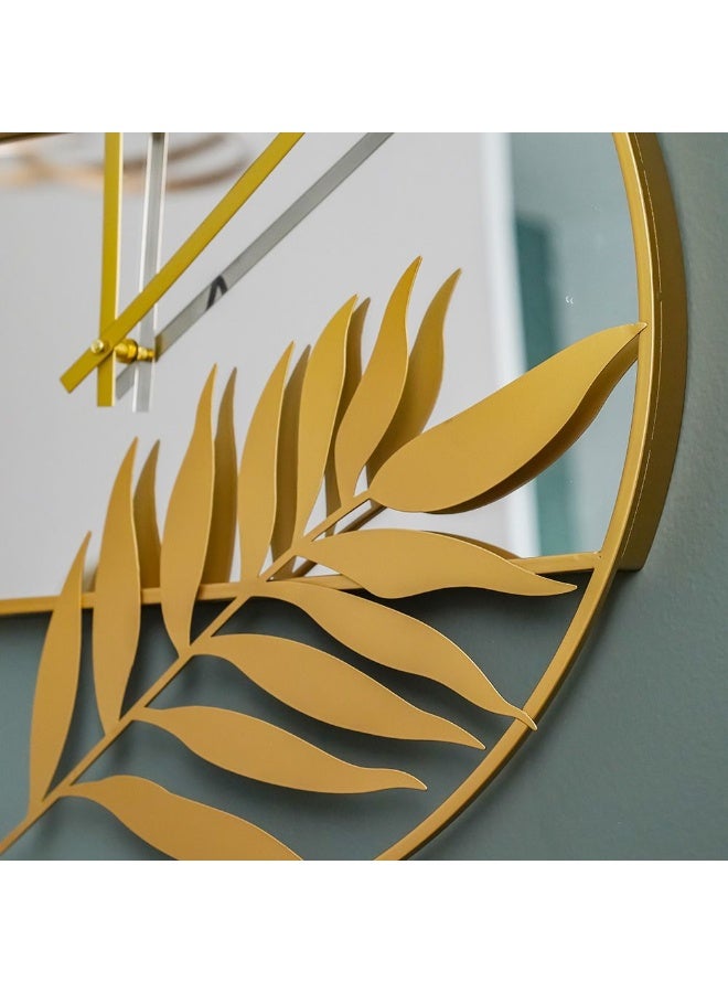 Cambridge Mirror Wall Clock Stylish Modern Design Sleek Mirror Finish Elegant Timepiece for Home or Office Decor Durable and Functional 60X60X4Cm Gold - Image 2