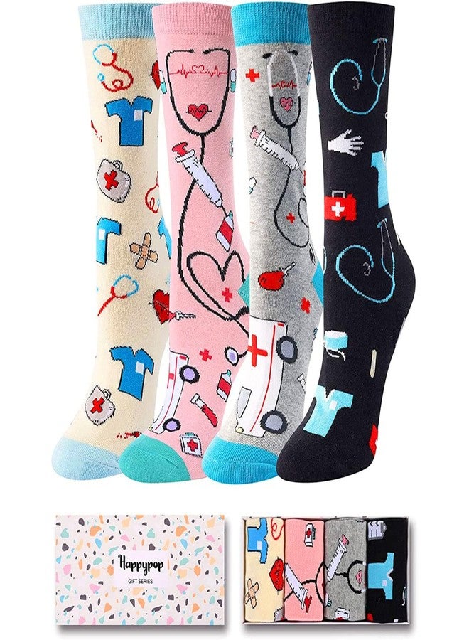 Happy Pop HAPPYPOP Doctor Nurse Socks for Women - CNA Gifts, Medical Gifts for Female, Nurses Students Graduation Gift, CNA Week Gift - Image 1