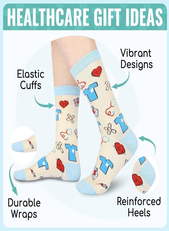 Happy Pop HAPPYPOP Doctor Nurse Socks for Women - CNA Gifts, Medical Gifts for Female, Nurses Students Graduation Gift, CNA Week Gift - Image 2