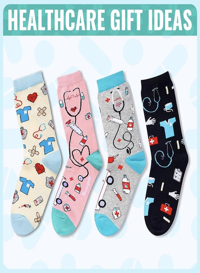 Happy Pop HAPPYPOP Doctor Nurse Socks for Women - CNA Gifts, Medical Gifts for Female, Nurses Students Graduation Gift, CNA Week Gift - Image 4