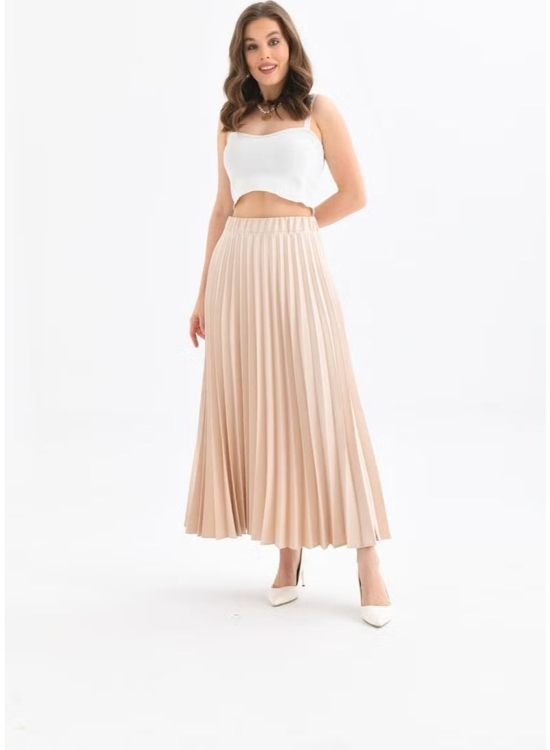 Garmi Women's Pleated Skirt Stone - Image 2