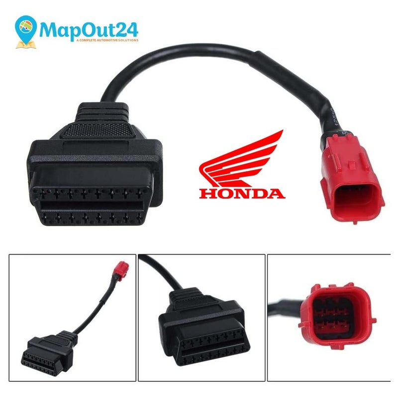 Mapout24 Elm 327 Bike OBD Cable Scanner Original Branded with 6 Month Free Replacement Warranty OBD 16 pin Female Connector to SMPL038 - Image 4