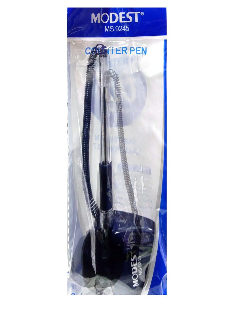 Modest Counter Pen - 0.7mm Blue Pack of 2