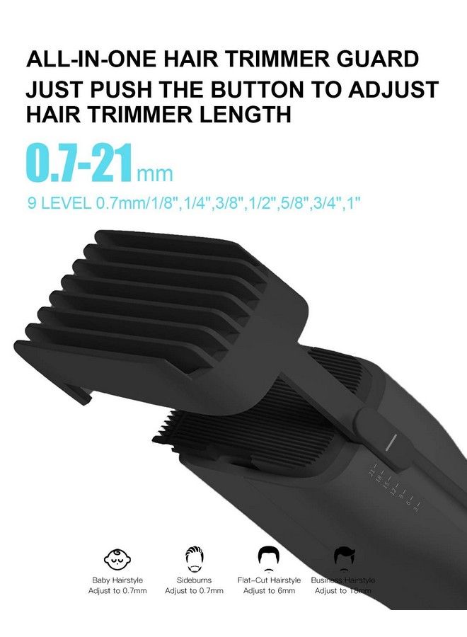 ENCHEN ماكينة حلاقة شعر سلكية ولاسلكية من بوست باللون الأسود مع مشط تحديد وشفرات سيراميك بسرعتين وشحن سريع من نوع Type-C ومدة تشغيل: 90 دقيقة - Image 4