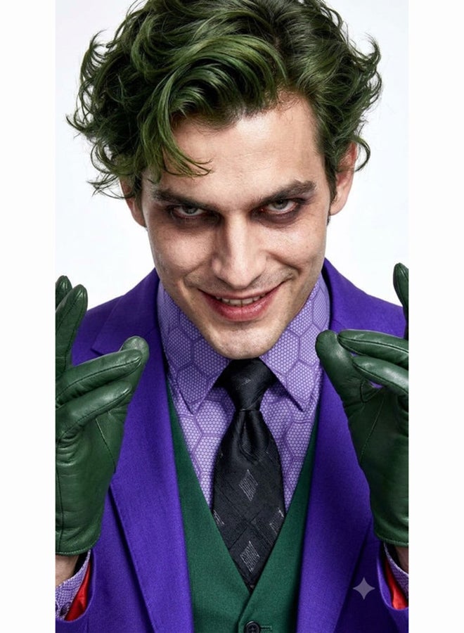 Kidzilla Adult Joker Villain costume-–  Suit-Style Jacket, Vest Look & Trousers for Halloween & Cosplay M - Image 3