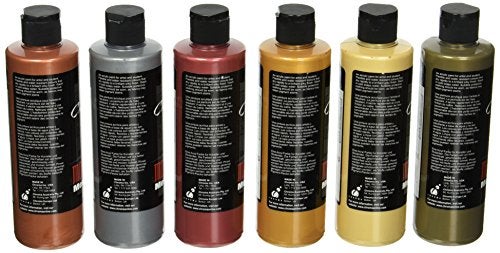 Chroma Molten Metals Acrylic Paint Set, 8.4 oz Bottle, Assorted Color, Set of 6 - 1442894 - Image 3