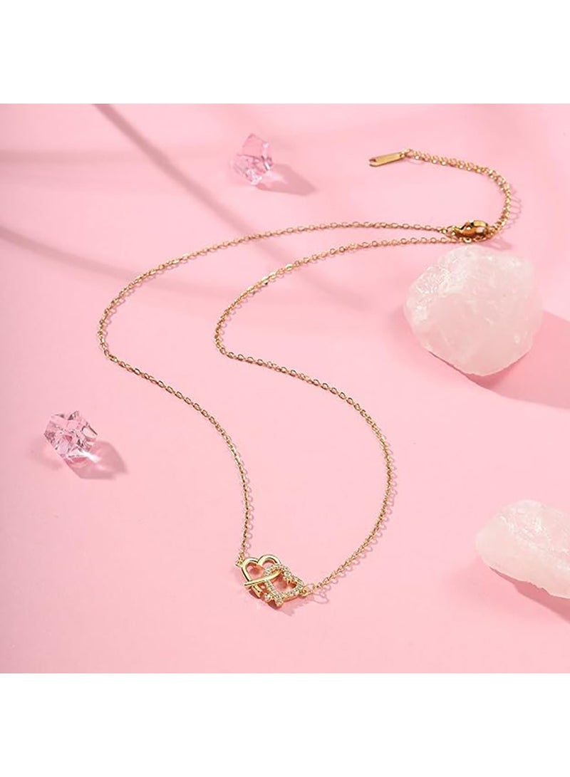 سالتي طقم من قلادة قلوب مترابطة من سالتي، مكون من ١٧ قرطًا بوهيميًا للنساء | طقم مجوهرات أنيق ومتين | ملابس عصرية يومية | هدية للزوجة، والأخت، والأم | مثالي لأعياد الميلاد، والديوالي. - Image 2