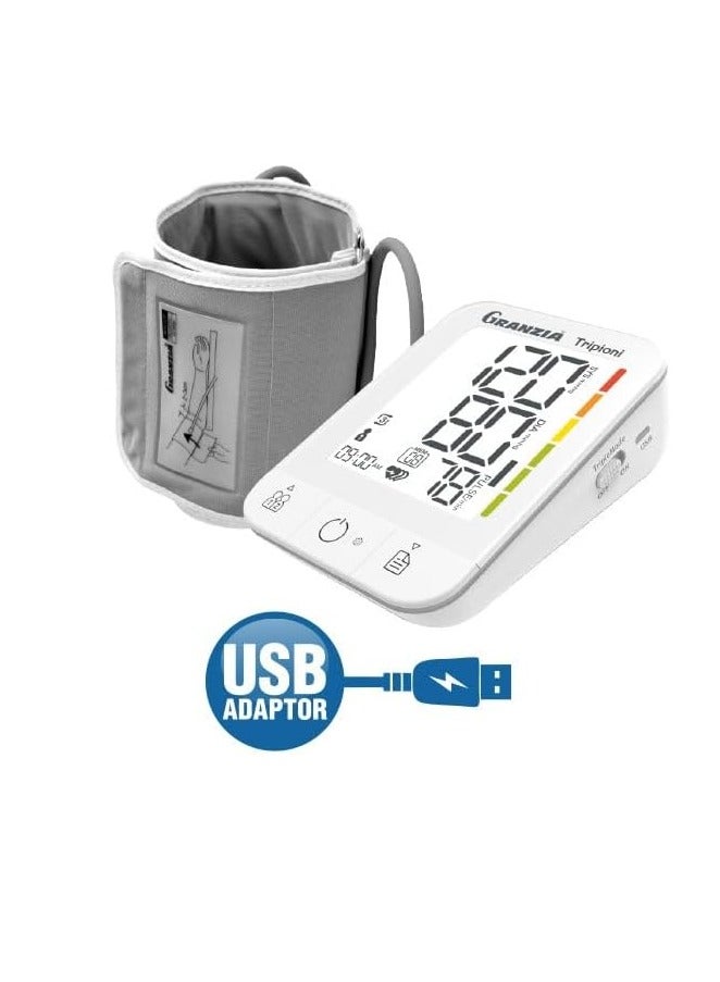 Granzia Tribioni Digital Blood Pressure Monitor Triple Rate Blood Pressure Monitor Accurate Reading USB Powered - Image 2