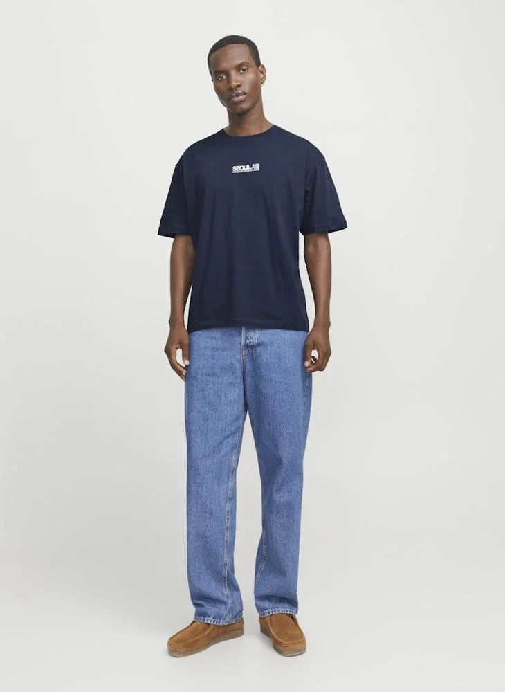 جاك اند جونز Jorseoul Graphic Crew Neck T-Shirt