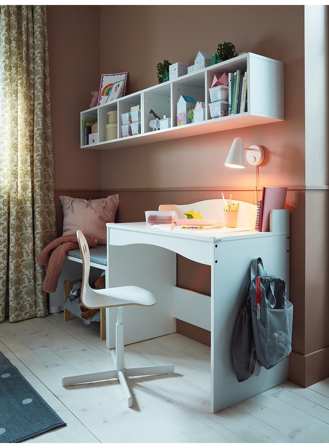 Zaboon Desk, White, 93X51 Cm - Image 2