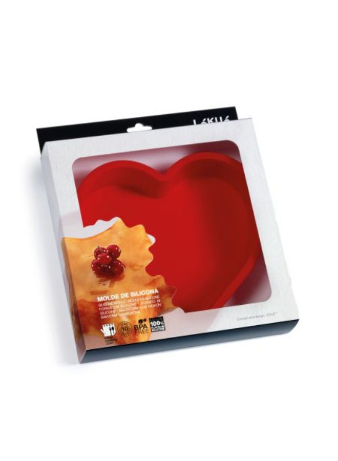 Lekue Heart Cake Mould -Red - Image 2