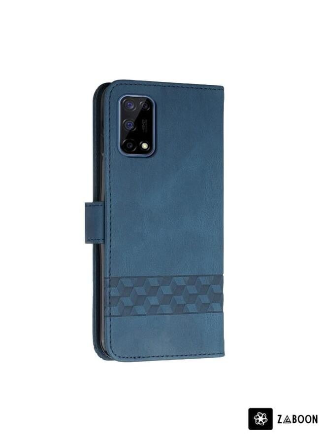 Zaboon Protective Case For OPPO Realme 7 Pro 5G Cubic Skin Feel Flip Leather  - Image 3