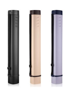 3 Pcs Extendable Poster Tubes Expand from 24.5'' to 40'' with Shoulder Strap Plastic Blueprint Holder Documents Telescoping Storage Tube for Art Drawings Drafting