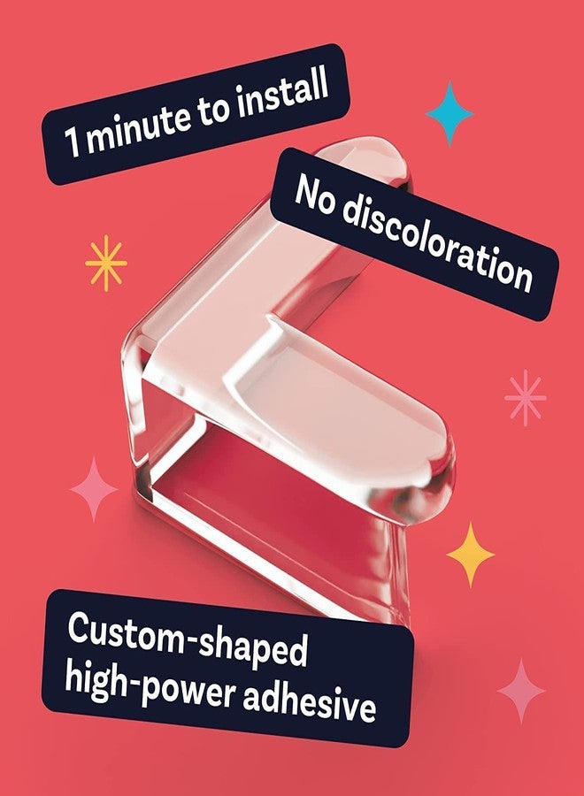 MADCUBE 12 Pcs Edge Protector for Furniture Table Corner Guards for Sharp Edges Silicon Corner Protector for Sharp Edges Gel Table Corner Protector and Soft PVC Transparent Corner (4 x 4 CM, 12) - Image 3