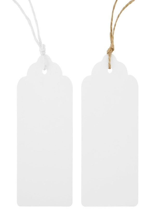 KINGLAKE White Gift Tags with String, Blank 2X4 Inch Tags for Presents, 50 Pcs - Image 4