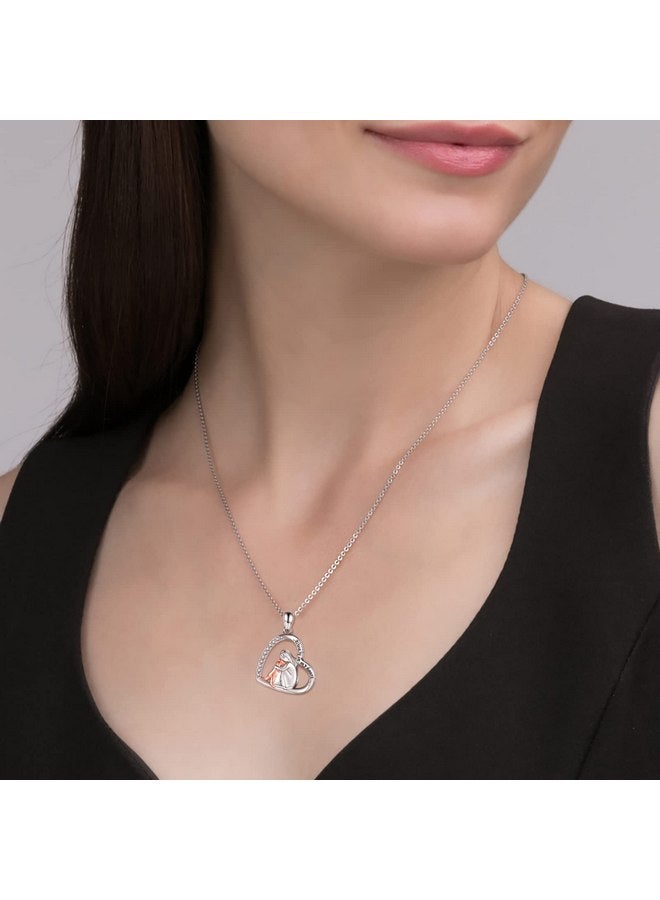 Apotie Sterling Silver Dog Urn Necklace for Pet Ashes - S925 Pet fur Cremation Memorial Keepsake Pendant Jewelry Gifts for Women Loss Puppy (Dog Urn Necklace) - Image 2