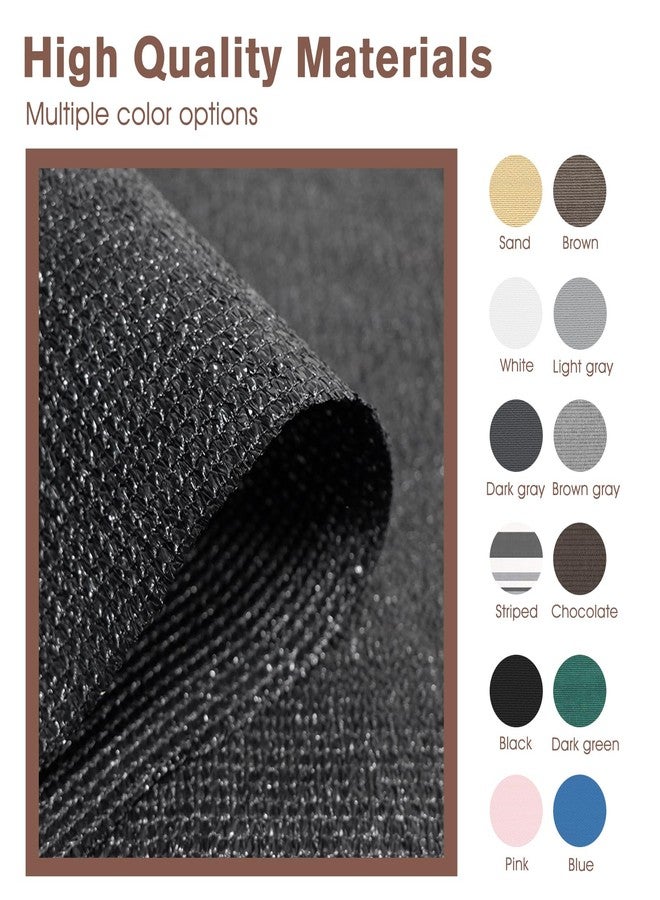 SUNNY GUARD 3'x16' Black Balcony Privacy Screen Fence, Apartments Railing Screen, Heavy Duty Wind Screen for Outdoor,Deck,Backyard,Patio Privacy（We Make Custom Sizes） - Image 5