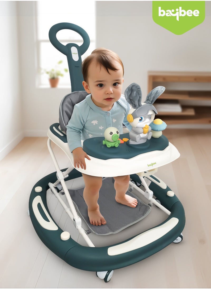 BAYBEE - 3-In-1 Baby Walker With Rocker Mode, Parental Push Handle, Musical Toy Bar, Adjustable Height, Footmat, 6 To 24 Months - Image 1