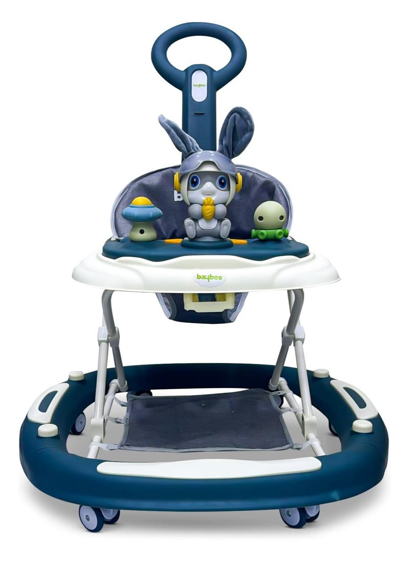 BAYBEE - 3-In-1 Baby Walker With Rocker Mode, Parental Push Handle, Musical Toy Bar, Adjustable Height, Footmat, 6 To 24 Months - Image 1