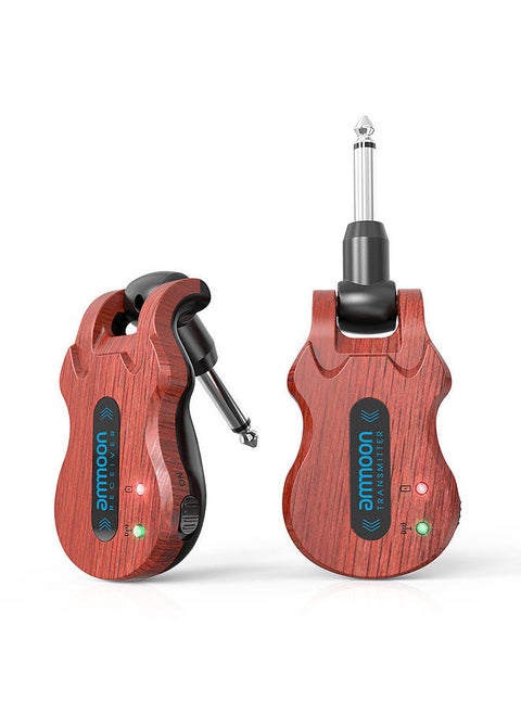 Wireless Guitar System Audio Digital Guitar Transmitter Receiver Built-In Rechargeable Battery 100 Feet Transmission Range