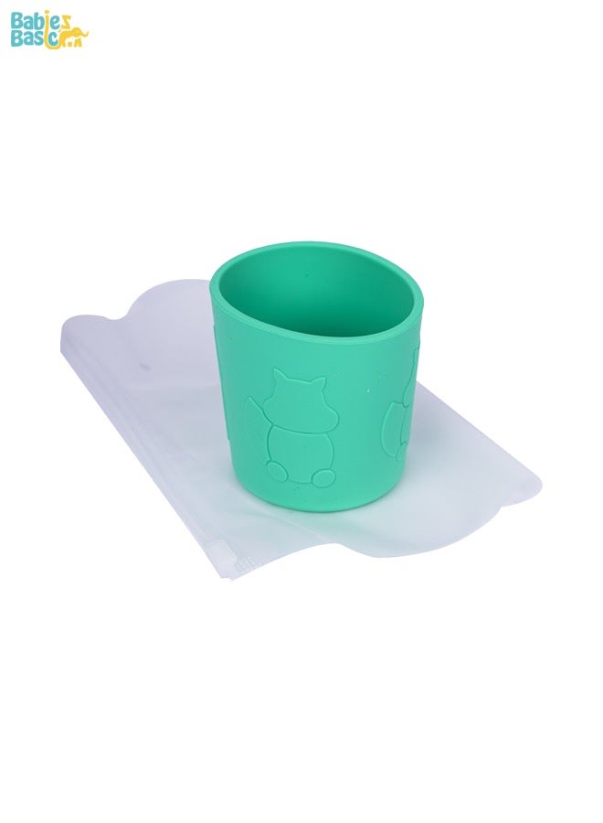 بابيز_بيسك كوب تدريبي سيليكون للأطفال، خالٍ من مادة البيسفينول أ. - Image 5