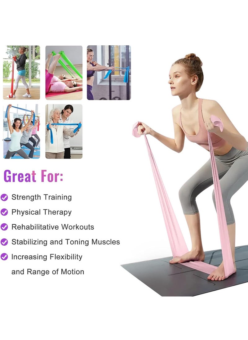 MileMelo Latex Resistance Exercise Band 5Pcsexercise Bands For Physiotherapy, Strength Training & Fitness Workouts, Pilates, Stretching And Yoga Physical Therapy Fitness  - Image 3