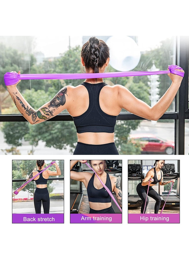 MileMelo Latex Resistance Exercise Band 5Pcsexercise Bands For Physiotherapy, Strength Training & Fitness Workouts, Pilates, Stretching And Yoga Physical Therapy Fitness  - Image 5