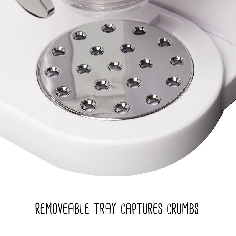 Honey Can Do زيفرو / GAT201C موزع طعام جاف ضروري، تحكم مزدوج، أبيض/كروم - Image 4