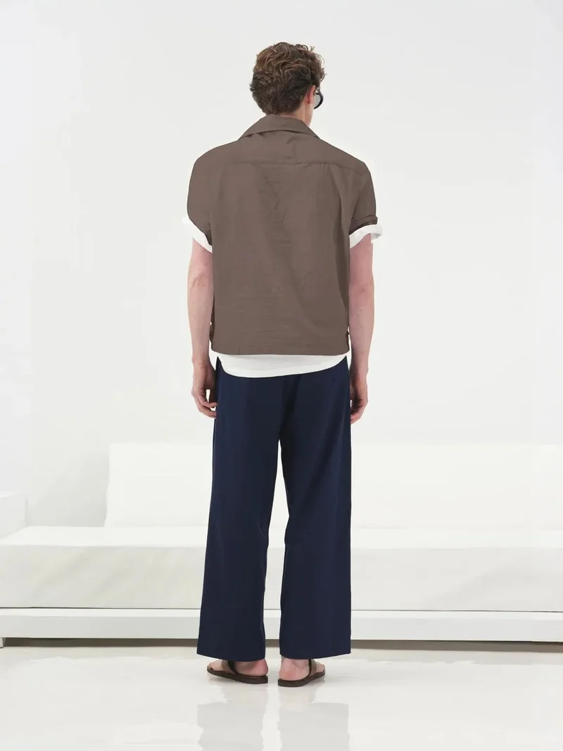 جيستو GIESTO Relaxed Fit Short Sleeve Poplin Shirt